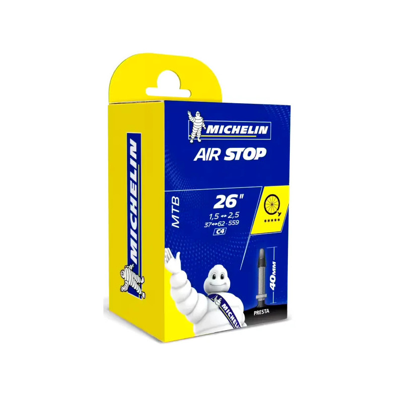 Michelin Cámara de aire Airstop 26 * 1.5 - 2.5 presta 40mm